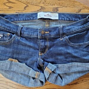 Hollister blue jean shorts sz.0